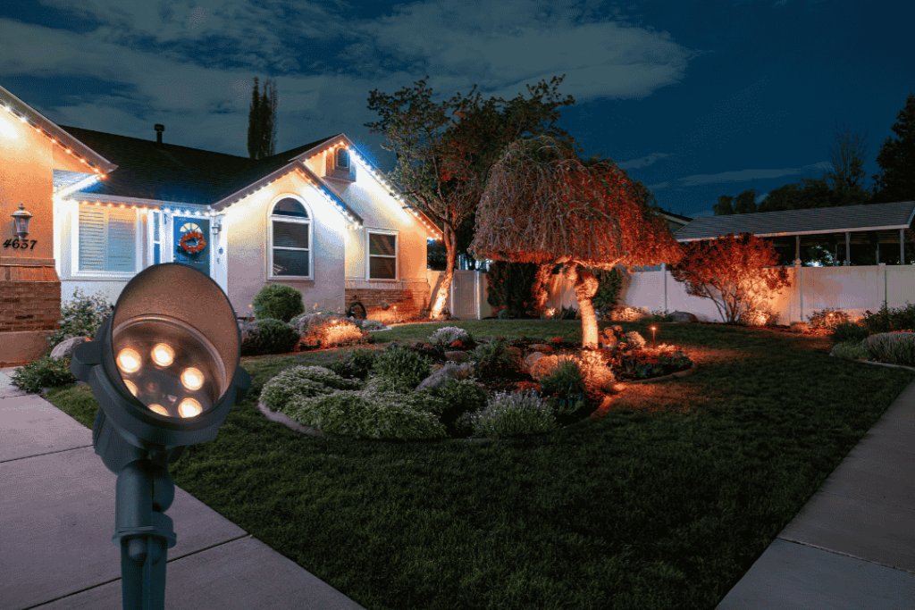 up light landscape warm white